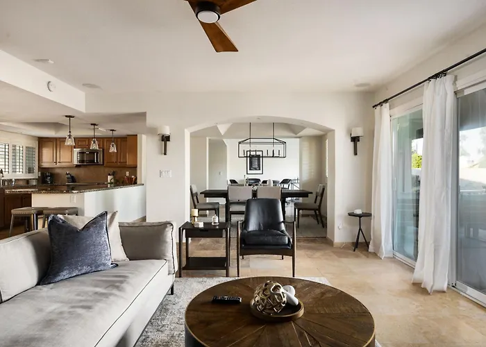 Sparkling Pool Poker Table And Relaxation At Sweetwater Holiday home Scottsdale